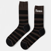 Gestreifte Socken für Männer Crew Socken (Linkes Detail)