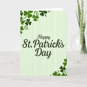 Gestreifte St. Patrick's Day Karte