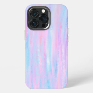 Gestreifte Streifen Türkis Pink Lila iPhone 13 Pro Hülle