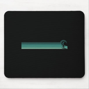 Gestreifte Surferin fängt Rrel Mousepad