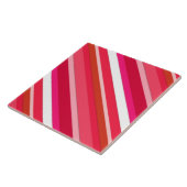 Gestreifte Süßwaren - rot, rosa und weiß Fliese (Seite)