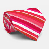 Gestreifte Süßwaren - rot, rosa und weiß Krawatte (Gerollt)