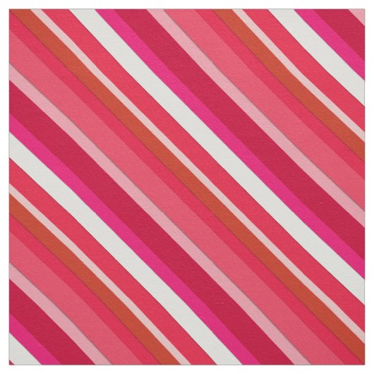 Gestreifte Süßwaren - rot, rosa und weiß Stoff (Muster)