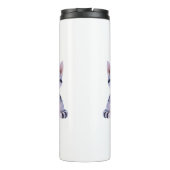 Gestreifte Tabby Kawaii Thermosbecher (Rückseite)