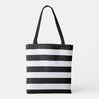 Gestreifte Taschen-Schwarzweiss-Tasche Tasche