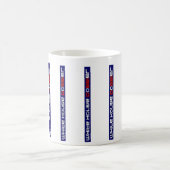 Gestreifte Tasse des das Haus-Dossiers (Mittel)