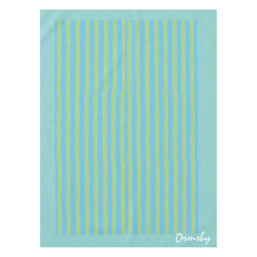 Gestreifte Tischdecke (Vorderseite)