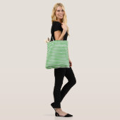 Gestreifte Tragetasche Tasche (Am Model)