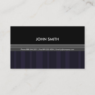 Gestreifte Visitenkarte