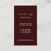 Gestreifte Visitenkarten Visitenkarte (Rückseite)