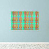 Gestreifte Wandkunst. Leinwanddruck (Insitu (Holzboden))