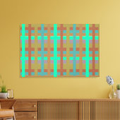 Gestreifte Wandkunst. Leinwanddruck (Insitu (Wohnzimmer))