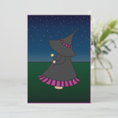 Gestreifte Witchy Wendy 12x18 Einladung (Stehend Vorderseite)