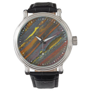 Gestreifter Australischer Tigerauge Armbanduhr