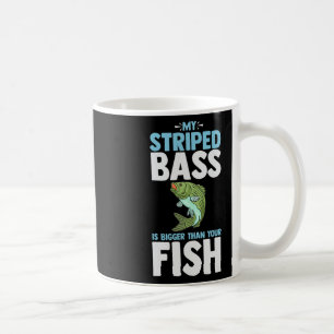 Gestreifter B Angelsport Lustiger Fisch Atlantisch Kaffeetasse