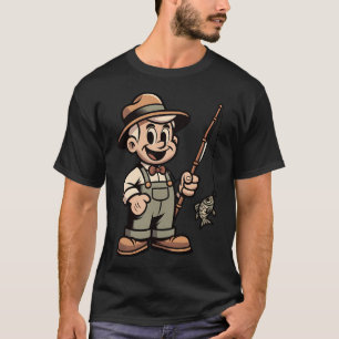 Gestreifter Barsch-Angeln  T-Shirt