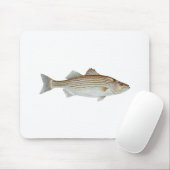 Gestreifter Bass-Kunst Mousepad (Mit Mouse)