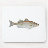 Gestreifter Bass-Kunst Mousepad (Vorne)
