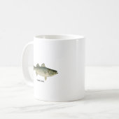 Gestreifter Bass-Logo Kaffeetasse (Vorderseite Links)