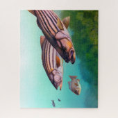 Gestreifter Baß Puzzle (Vertikal)