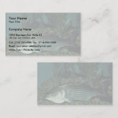 Gestreifter Baß Visitenkarte (Vorne/Hinten)