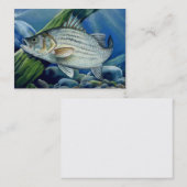 GESTREIFTER BASS Visitenkarte-Schablone Visitenkarte (Vorne/Hinten)