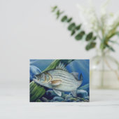 GESTREIFTER BASS Visitenkarte-Schablone Visitenkarte (Stehend Vorderseite)