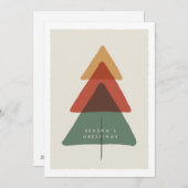 Gestreifter Baum - Grüße der Jahreszeit Feiertagskarte (Vorne/Hinten)