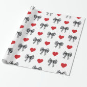 Gestreifter Bogen und Herz Geschenkpapier (Ungerollt)