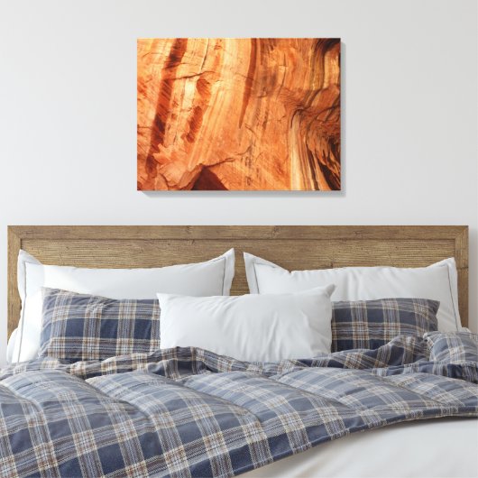 Gestreifter Felsen an der Doppelbogenallee I aus Z Leinwanddruck (Insitu (Schlafzimmer))