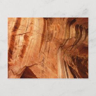 Gestreifter Felsen der Double Arch Alcove I aus Zi Postkarte