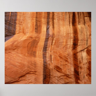 Gestreifter Felsen der Double Arch Alcove II im Zi Poster