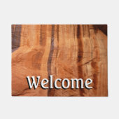 Gestreifter Felsen mit Doppelbogen Alcove II in Zi Fußmatte (Vorderseite)