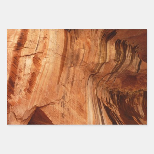 Gestreifter Felsen mit Doppelbogen Alcove II in Zi Geschenkpapier Set (Vorderseite 2)