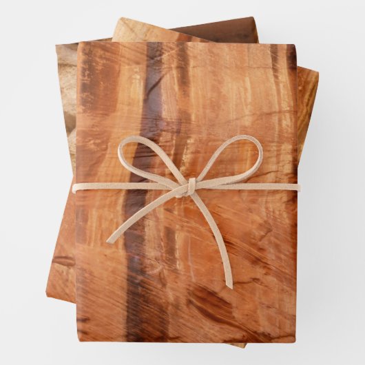 Gestreifter Felsen mit Doppelbogen Alcove II in Zi Geschenkpapier Set (Beispiel)