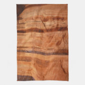 Gestreifter Felsen mit Doppelbogen Alcove II in Zi Geschirrtuch (Vertikal)