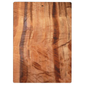 Gestreifter Felsen mit Doppelbogen Alcove II in Zi Klemmbrett (Rückseite)