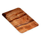 Gestreifter Felsen mit Doppelbogen Alcove II in Zi Magnet (Rechte Seite)