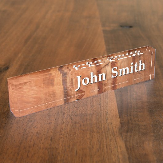 Gestreifter Felsen mit Doppelbogen Alcove II in Zi Namensplakette (Seite)