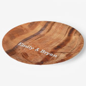 Gestreifter Felsen mit Doppelbogen Alcove II in Zi Pappteller (Schrägansicht)