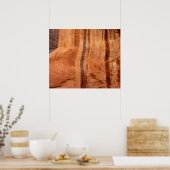 Gestreifter Felsen mit Doppelbogen Alcove II in Zi Poster (Küche)