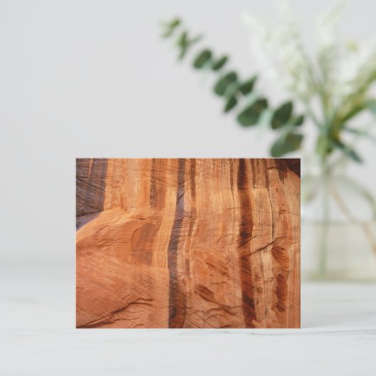 Gestreifter Felsen mit Doppelbogen Alcove II in Zi Postkarte (Stehend Vorderseite)