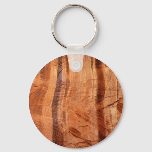 Gestreifter Felsen mit Doppelbogen Alcove II in Zi Schlüsselanhänger (Vorderseite)