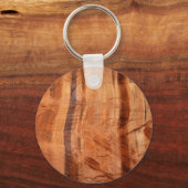 Gestreifter Felsen mit Doppelbogen Alcove II in Zi Schlüsselanhänger (Vorderseite)