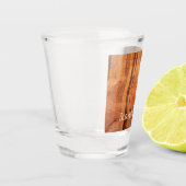 Gestreifter Felsen mit Doppelbogen Alcove II in Zi Schnapsglas (Links)