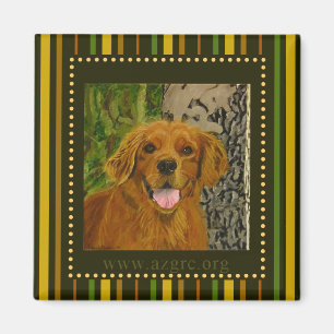 Gestreifter golden retriever-Magnet AZGRC Magnet