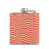 Gestreifter Hintergrund Flachmann (Rückseite)