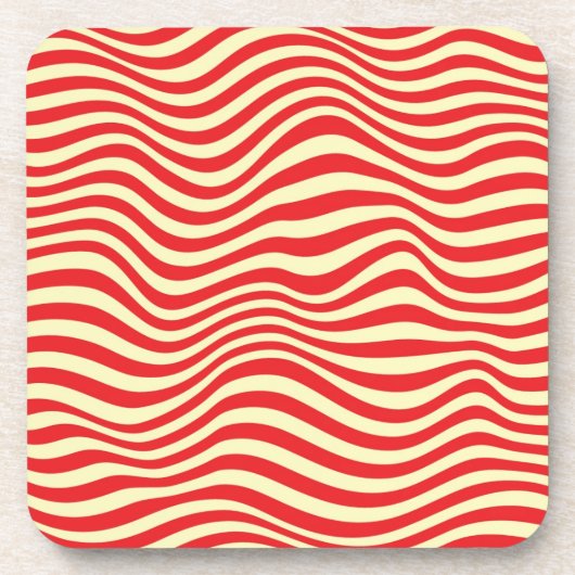 Gestreifter Hintergrund Getränkeuntersetzer (Vorderseite)