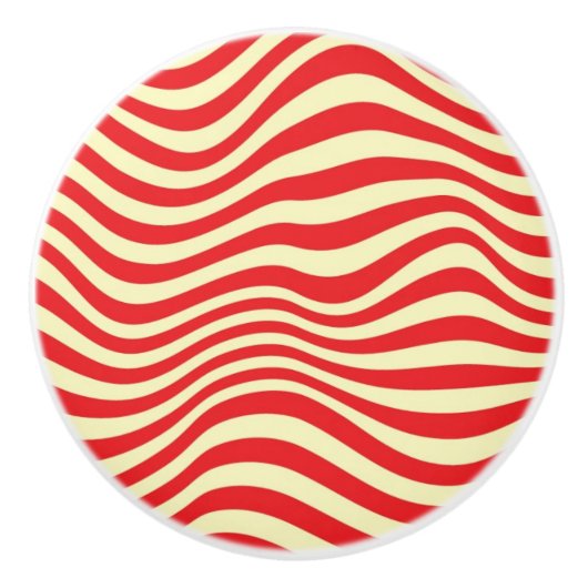 Gestreifter Hintergrund Keramikknauf (Vorderseite)