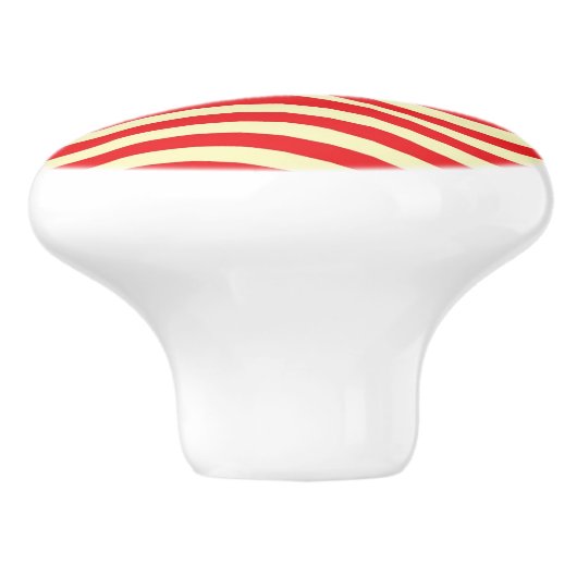 Gestreifter Hintergrund Keramikknauf (Seitenansicht)